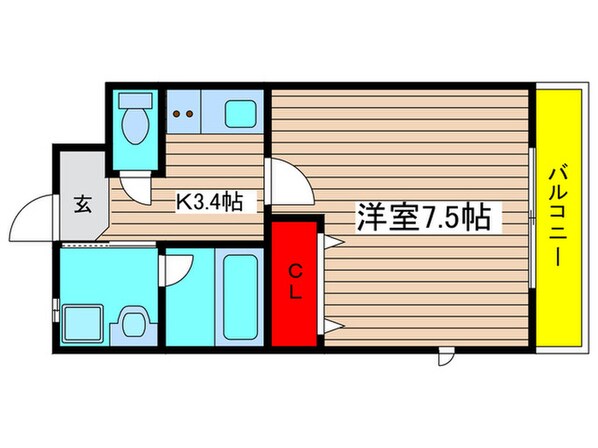 ラフィネ東海通の物件間取画像